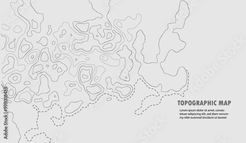 Simple topographic map background