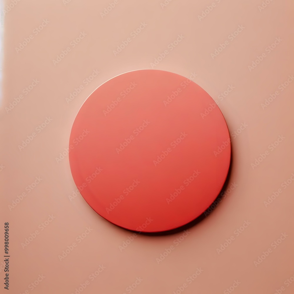 A Perfect illustration of a Shiny red circle symbol A Perfect illustration of a Shiny red circle symbol