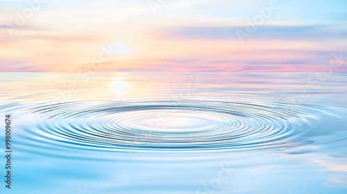 Water Ripples Sunset Sky