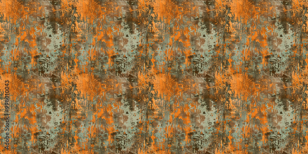 Rusted scratched paint texture with a rugged, aged appearance. Seamless texture background. Pattern design Rusted scratched paint texture with a rugged, aged appearance. Seamless texture background. Pattern design