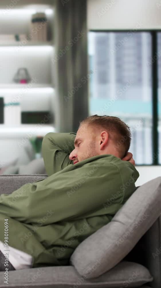 Portrait Of Tired Man Sleeping Portrait Of Tired Man Sleeping