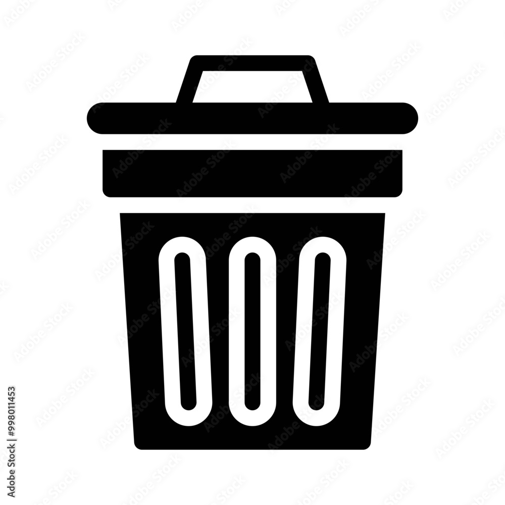 garbage can glyph icon garbage can glyph icon