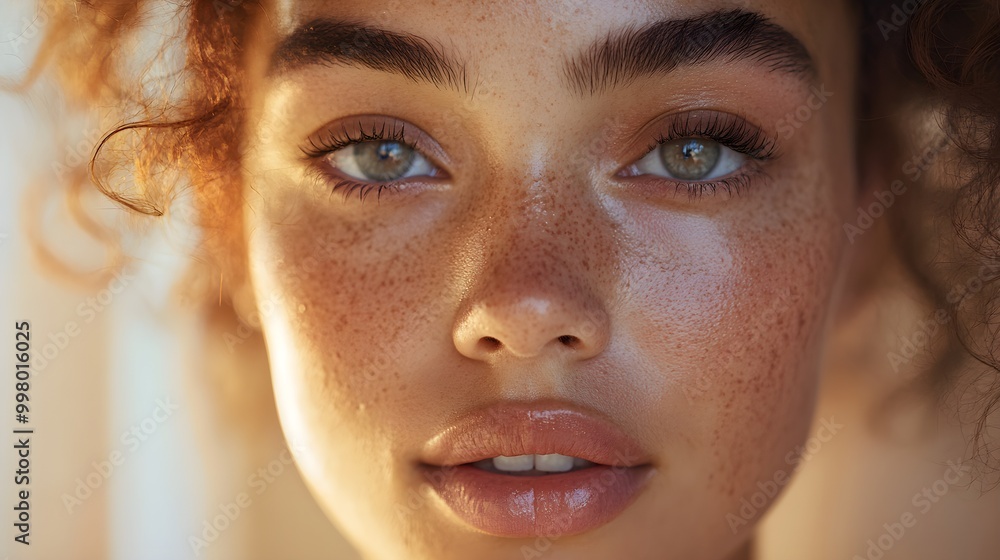 Flawless skin in the process of acne recovery, post-inflammatory pigmentation barely visible, texture smoothing, under soft golden lighting Flawless skin in the process of acne recovery, post-inflammatory pigmentation barely visible, texture smoothing, under soft golden lighting