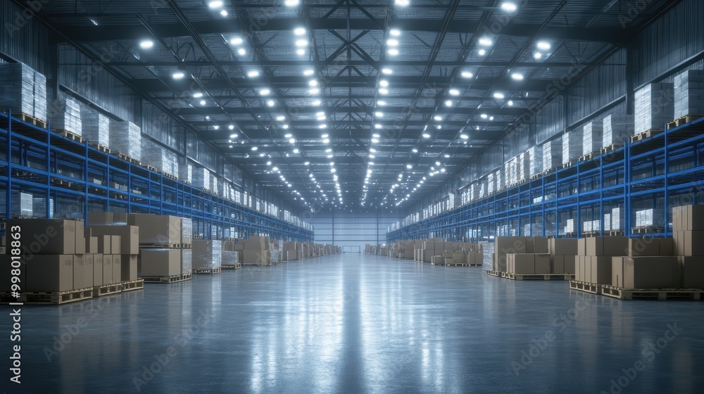 The Warehouse With Boxes The Warehouse With Boxes