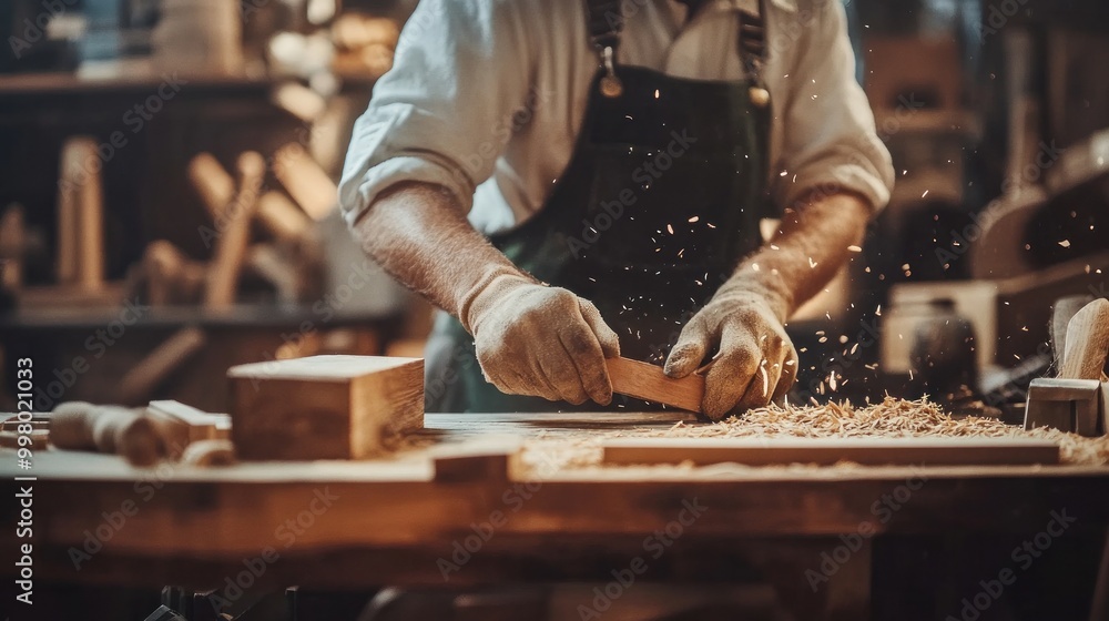 Carpenter Workmanship Wooden Workshop Concept Carpentry Handicraft Carpenter Workmanship Wooden Workshop Concept Carpentry Handicraft
