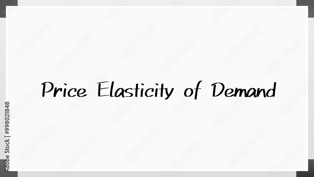 Price Elasticity of Demand のホワイトボード風イラスト Price Elasticity of Demand のホワイトボード風イラスト