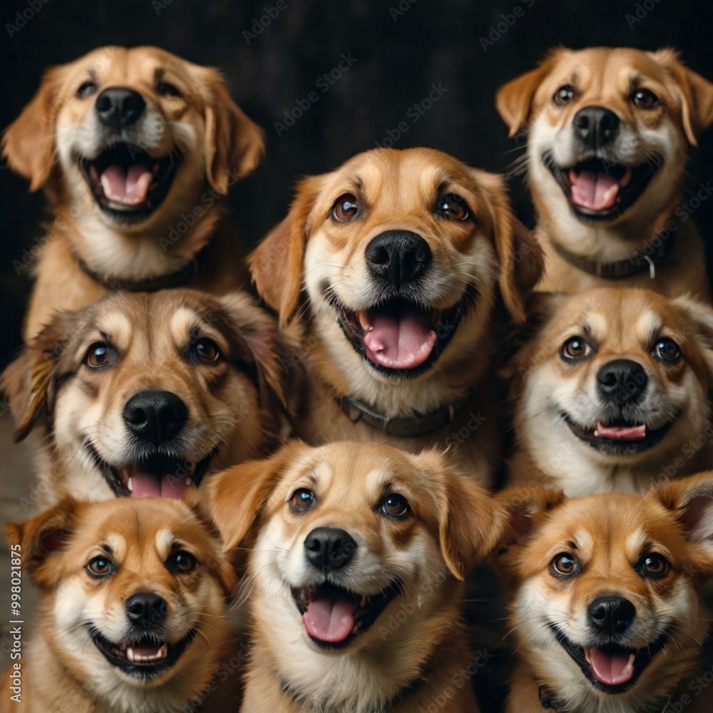 Happy and Playful Puppy Portraits Happy and Playful Puppy Portraits