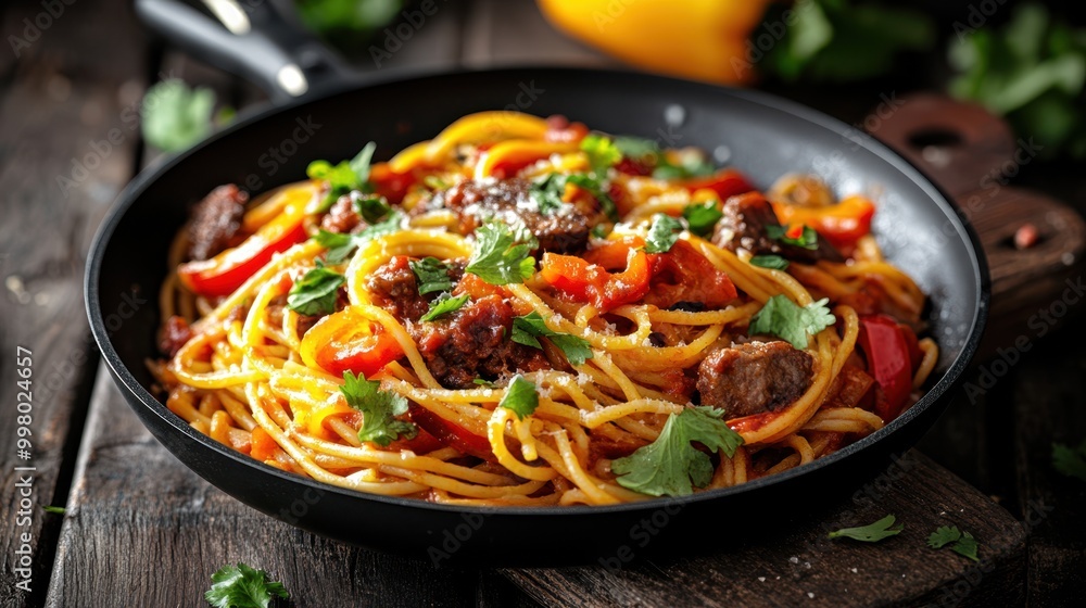 The Delicious Spaghetti with Meat The Delicious Spaghetti with Meat