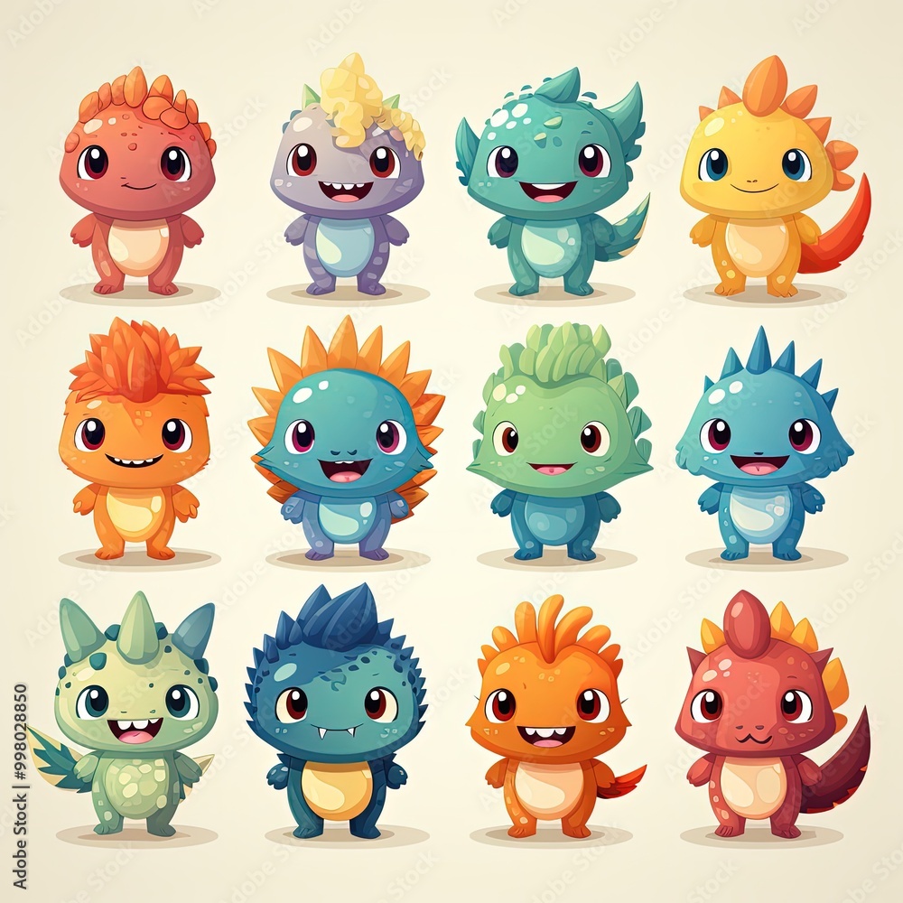Cute and Fun Repeating Dinosaur Pattern for Children’s Fabric and Wallpaper Cute and Fun Repeating Dinosaur Pattern for Children’s Fabric and Wallpaper