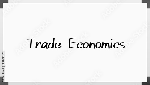 Trade Economics のホワイトボード風イラスト