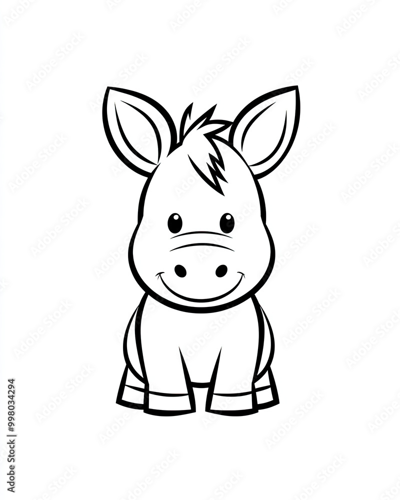 Beautiful Donkey Logo, Farm Animal Design for Your Corporate and Business Graphic Resource or Creative Project, Ai Generative Beautiful Donkey Logo, Farm Animal Design for Your Corporate and Business Graphic Resource or Creative Project, Ai Generative