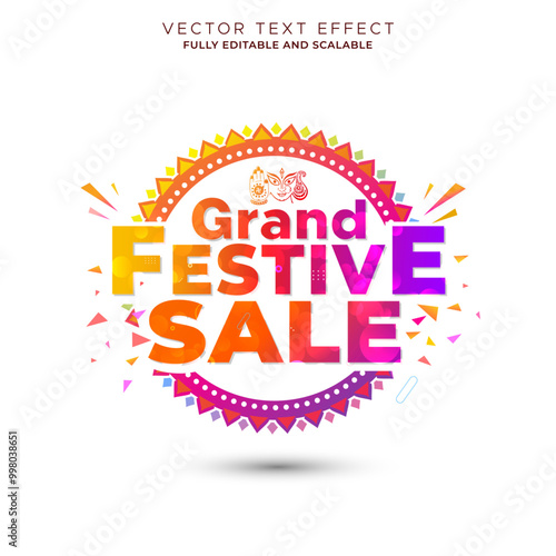 Navratri, Diwali festival, Grand Festive Sale, offers, logo concept.