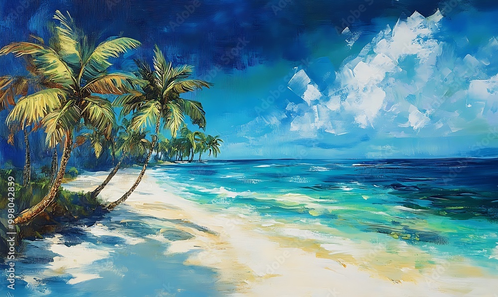 Tropical Island Paradise with White Sand Beaches and Vibrant Turquoise Waters Tropical Island Paradise with White Sand Beaches and Vibrant Turquoise Waters