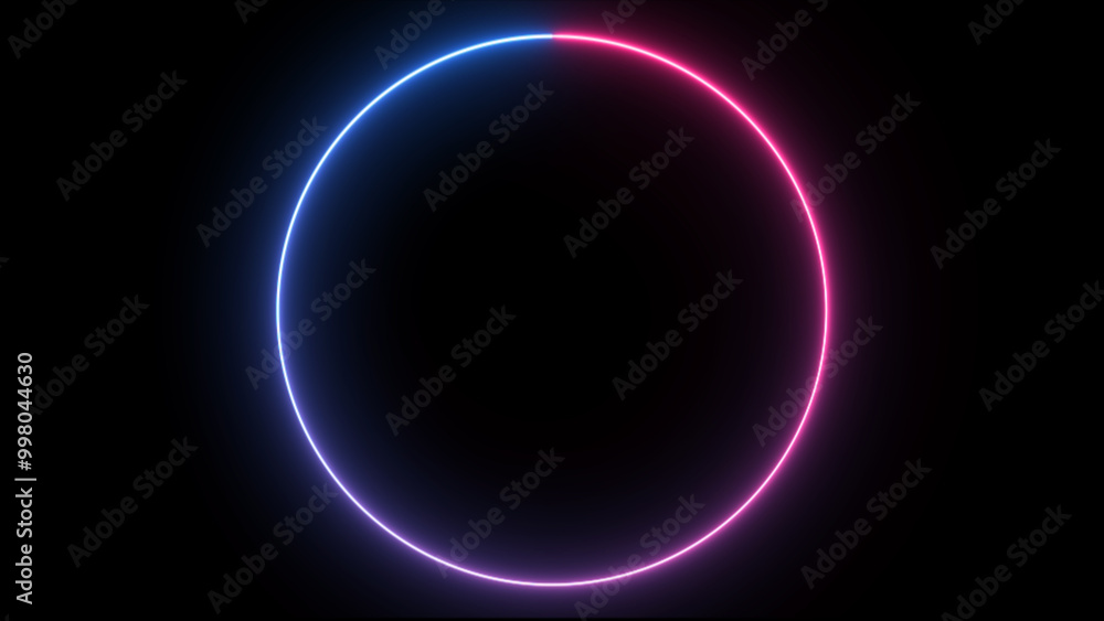 rotation circle smooth neon glowing loop animation rotation circle smooth neon glowing loop animation