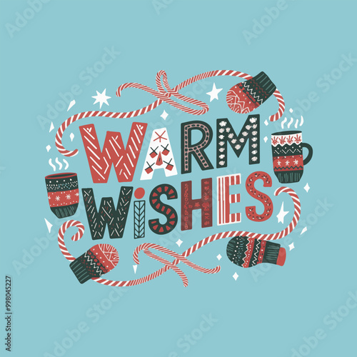 Christmas T-shirt Typography Vector Illustration Art Design photo