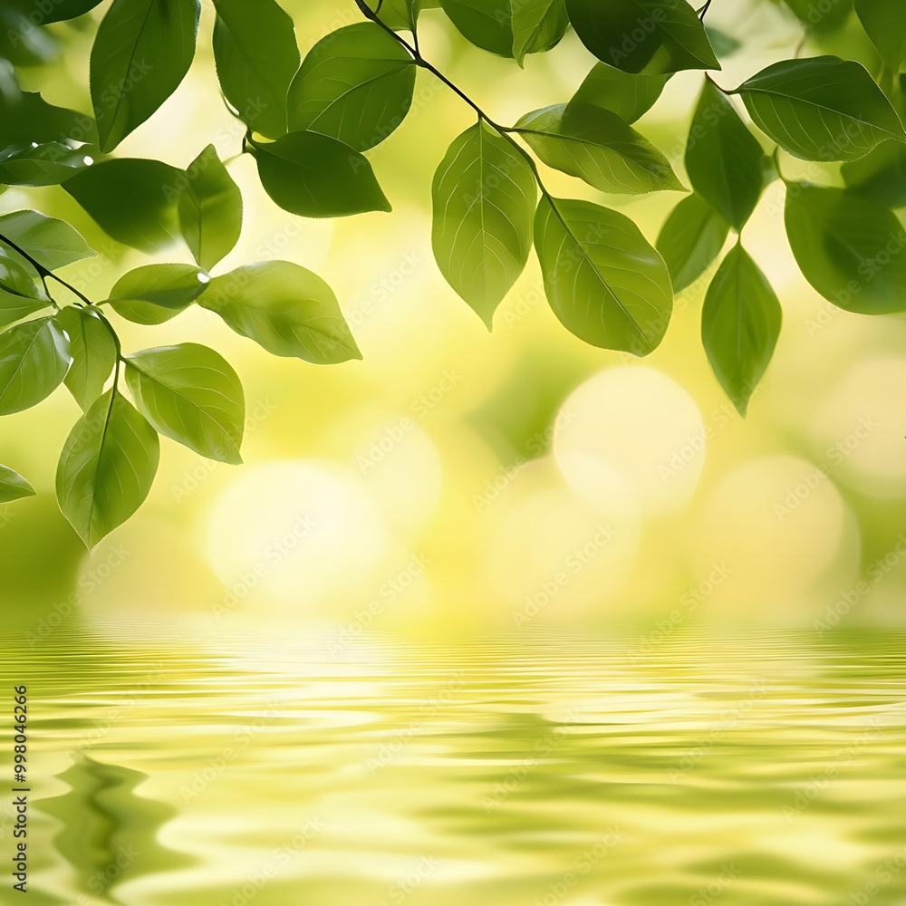 green leaves and sun