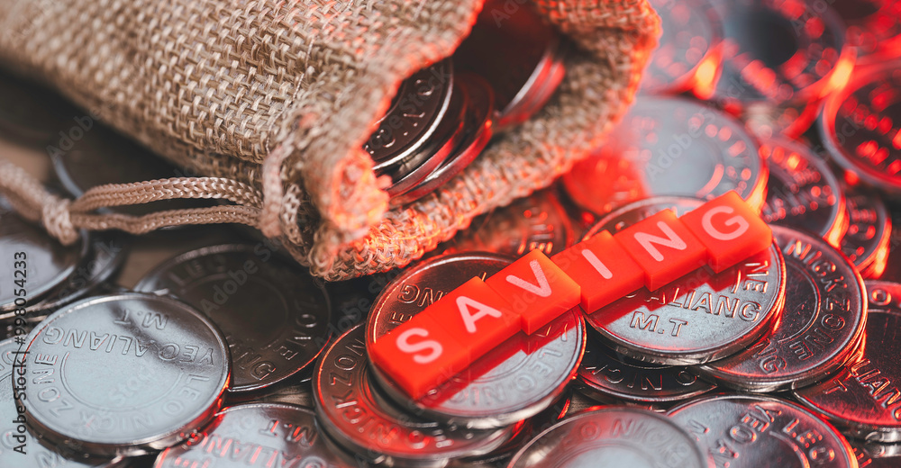 financial savings, budget planning, or wealth accumulation. emphasis to the importance of the concept. personal finance, banking, savings accounts, or economic advice.
