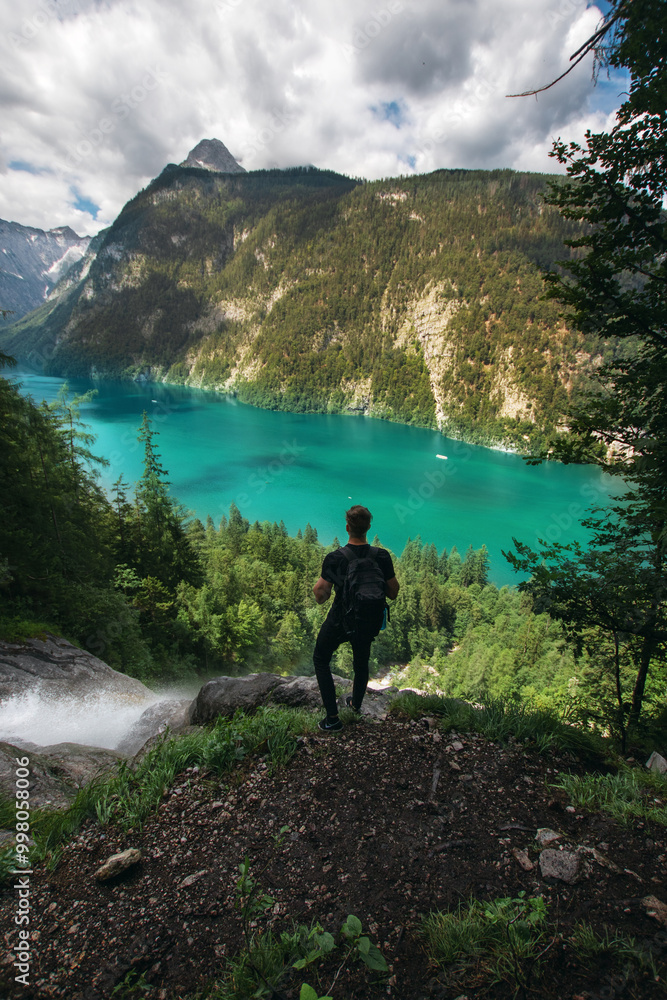 Obraz premium Königssee Bavaria Aerial Shot Drone Shot