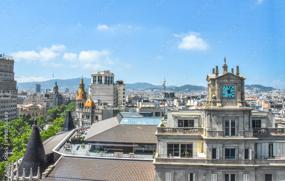 Fototapeta premium Spain. City of Barcelona. Summer 2024