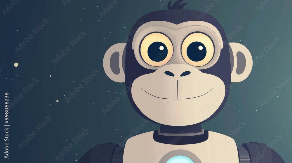 Friendly Robot Monkey in Space Friendly Robot Monkey in Space