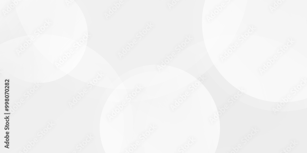 Abstract white glowing geometric lines on gray background. Modern shiny circle light abstract