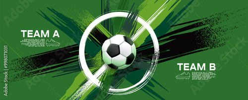 Soccer bannerTemplate , Football banner, VS , match day, layout design.