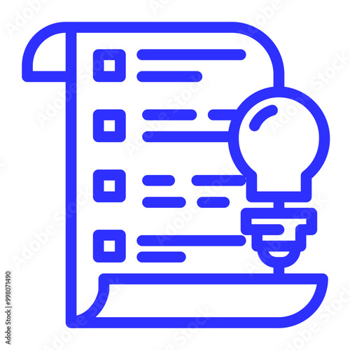 list of intellectual property ideas line icon