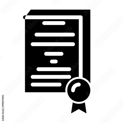intellectual property book glyph icon