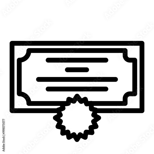 intellectual property charter line icon