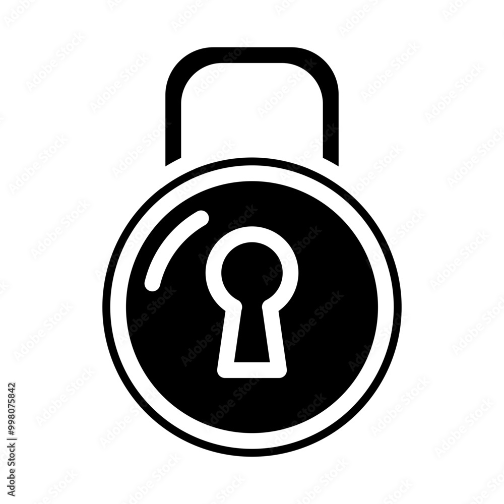 key padlock solid icon key padlock solid icon