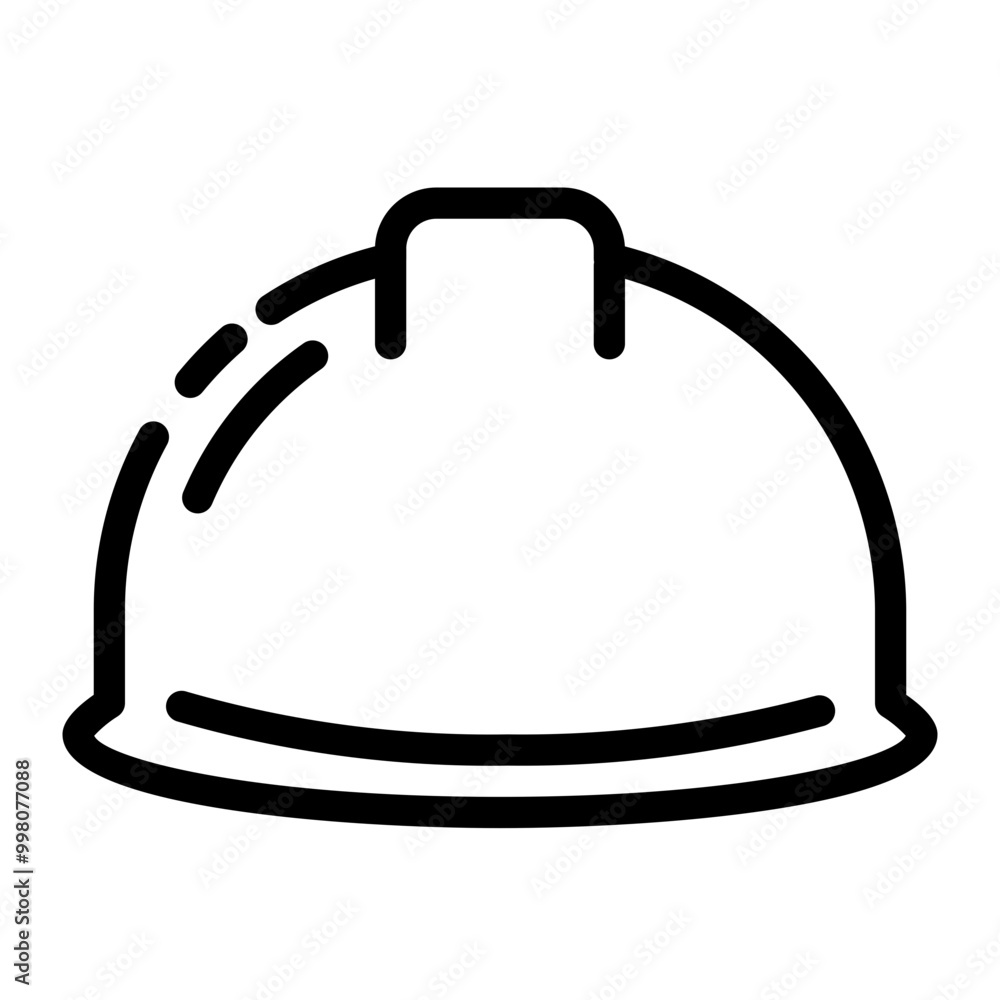 Fototapeta premium work project helmet cutline icon