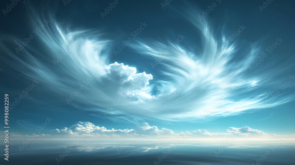 Collection of dreamlike skies featuring artistic and natural cloudscapes, blending realism and creativity through various styles and eras for a serene visual journey Collection of dreamlike skies featuring artistic and natural cloudscapes, blending realism and creativity through various styles and eras for a serene visual journey