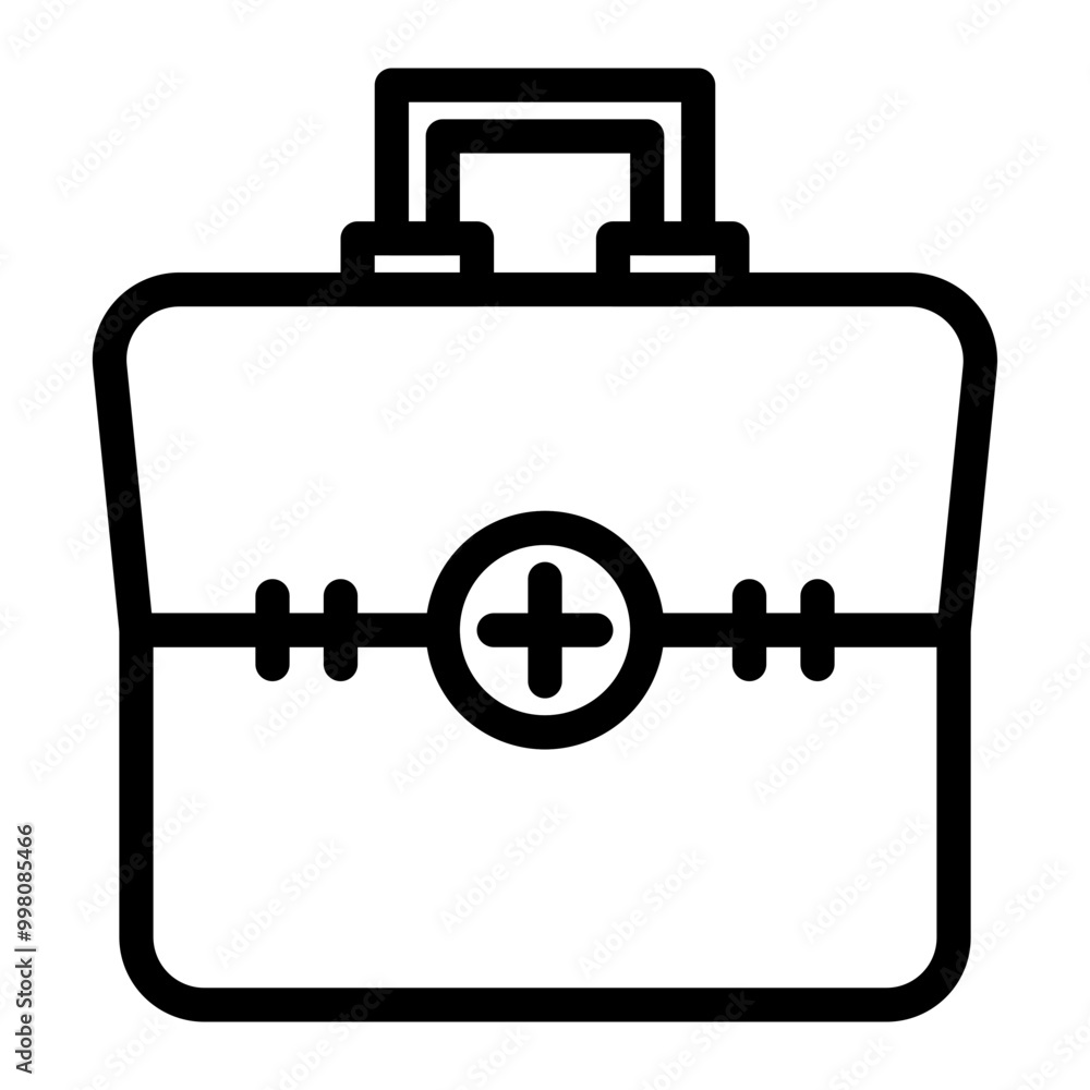 first aid bag line icon first aid bag line icon