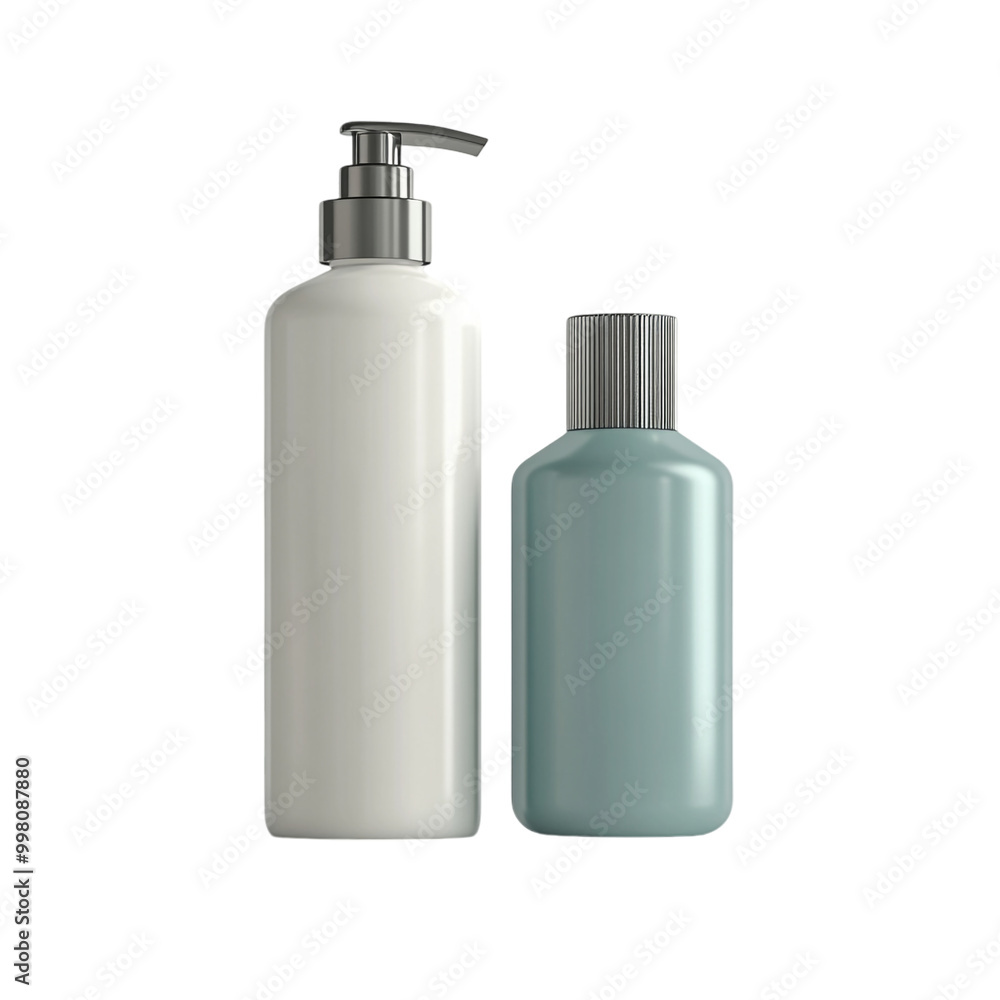 Shampoo and Lotion Bottles on a transparent background Shampoo and Lotion Bottles on a transparent background