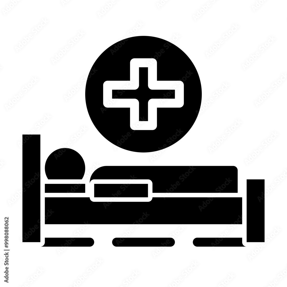 sleep, rest, self-healing glyph icon sleep, rest, self-healing glyph icon