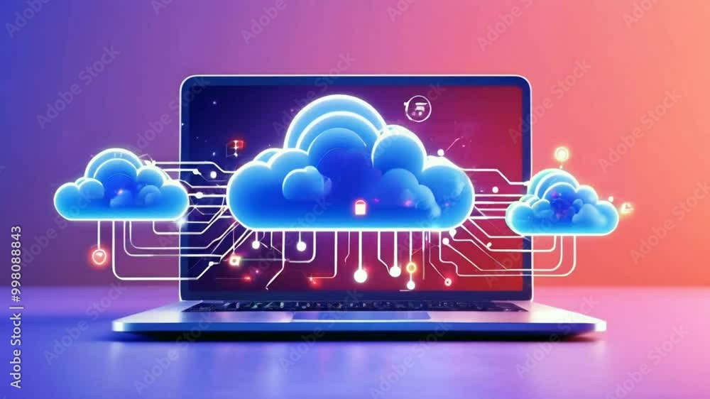 Cloud Computing, Laptop, Network, Data. Cloud Computing, Laptop, Network, Data.