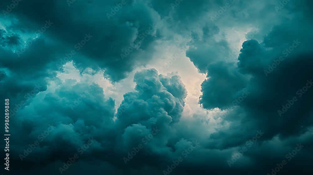 Fototapeta premium Collection of dreamlike skies featuring artistic and natural cloudscapes, blending realism and creativity through various styles and eras for a serene visual journey