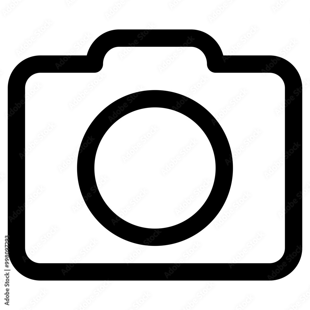 Camera icon outline style. Simple photography symbol vector illustration. Camera icon outline style. Simple photography symbol vector illustration.