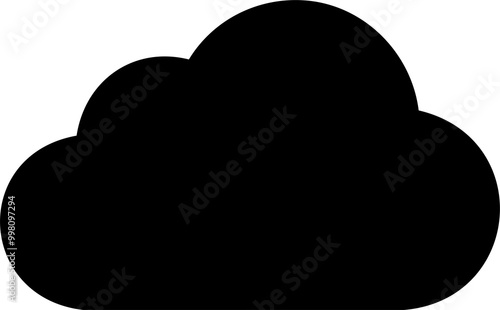 Cloud silhouette clip art