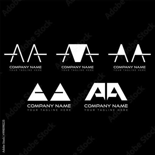 Real state Logo design concept with Latter AA. AA real state Logo