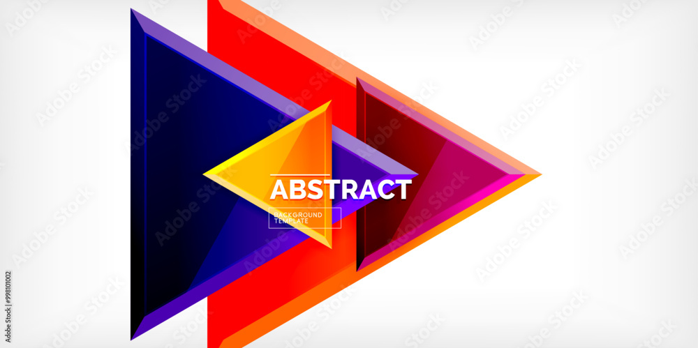Abstract background - glossy triangles. Vector Illustration For Wallpaper, Banner, Background, Card, Book Illustration, landing page Abstract background - glossy triangles. Vector Illustration For Wallpaper, Banner, Background, Card, Book Illustration, landing page