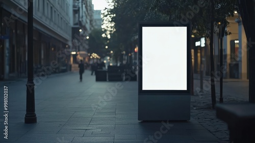 Wallpaper Mural Blank digital signage screen in a public space perfect for customization Torontodigital.ca