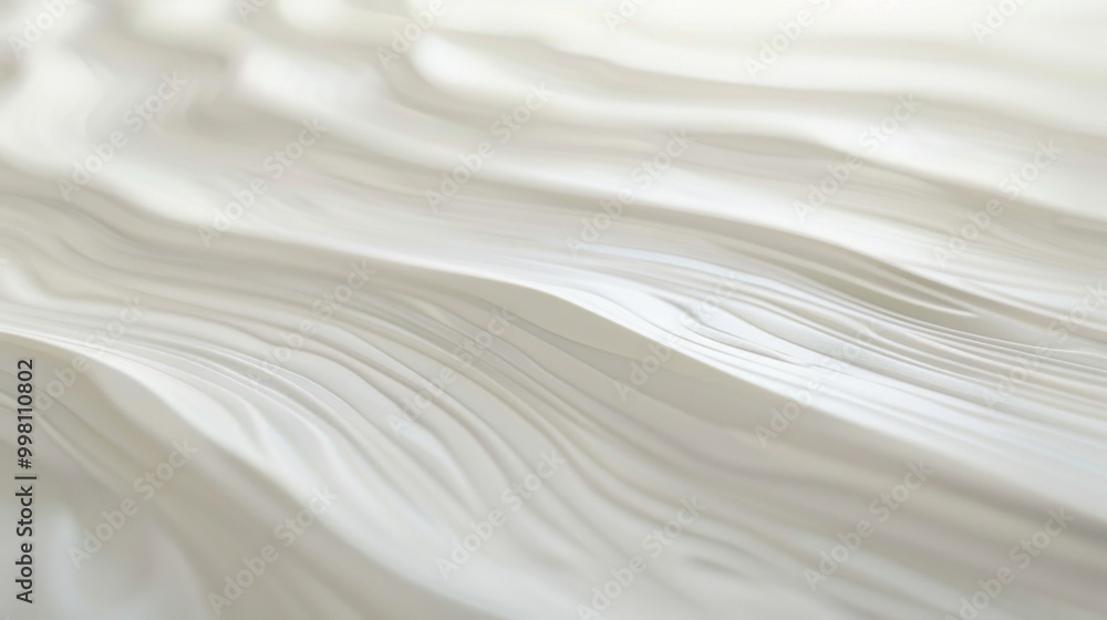 A white fabric with a wave pattern A white fabric with a wave pattern