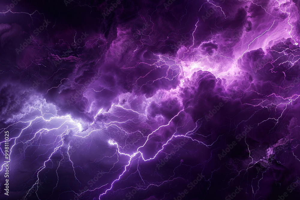 Generative ai on theme of scary bright electric lightning bolt with branches in the night dark sky Generative ai on theme of scary bright electric lightning bolt with branches in the night dark sky