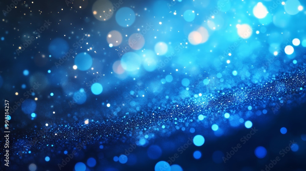Blue Glow Particle Abstract Background with Bokeh Effects Dynamic Light Trails Blue Glow Particle Abstract Background with Bokeh Effects Dynamic Light Trails