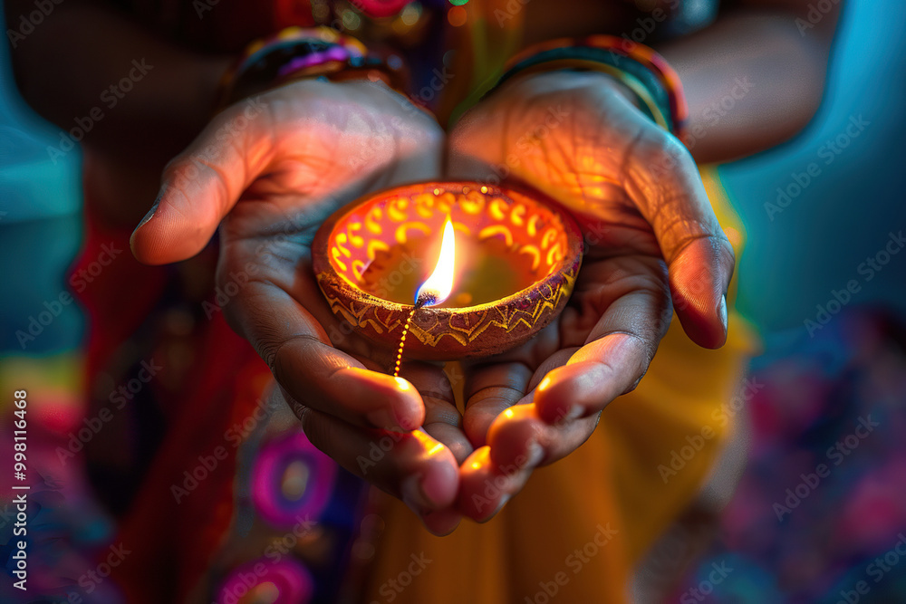 Beautiful greeting card with bright holiday composition for happy and celebrate Diwali Beautiful greeting card with bright holiday composition for happy and celebrate Diwali