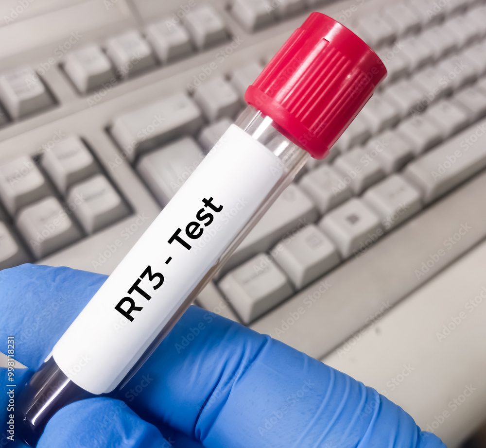 Blood sample for Reverse T3 (rT3) test. It's a byproduct of thyroid ...