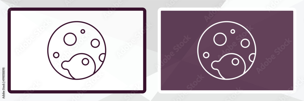 molded outline icon. Linear vector from kitchen concept. Thin line white and black molded icon isolated on white and dark background molded outline icon. Linear vector from kitchen concept. Thin line white and black molded icon isolated on white and dark background
