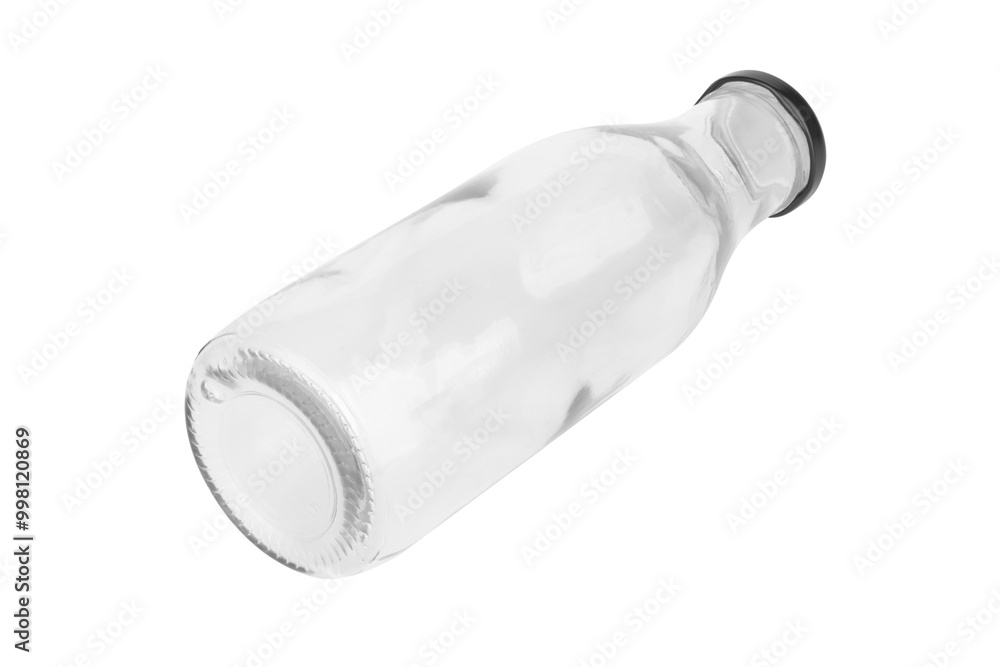 Empty glass bottle isolated on white background Empty glass bottle isolated on white background
