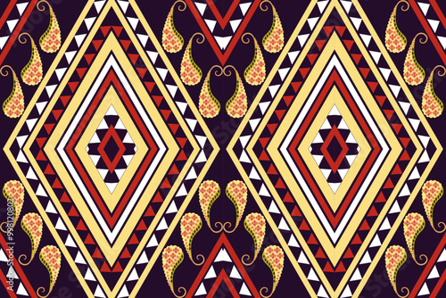 native pattern Fabric Abstract Patterns, Hand American Tribal ethnic design Backgrounds, Modern Tribal geomagnetic  for Rugs, Pillow Cases, Shirts, Pants and more.